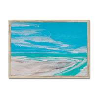 Where Estuary Meets Sea Painting | Beach Painting Wall Art - Framed Wall Art