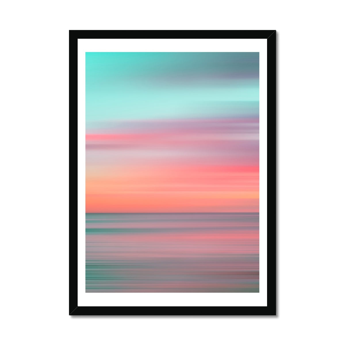 Ocean Sunset Photo | Ocean Photography Print - Framed Wall Art