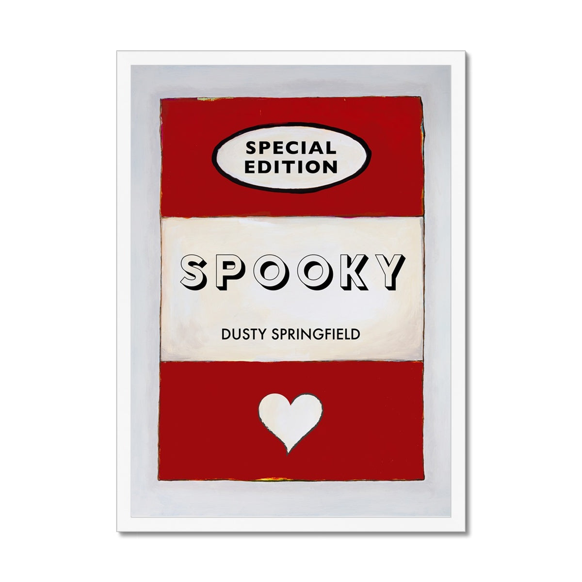 Spooky Halloween  Quote on  Vintage Style Book Cover Print  - Framed