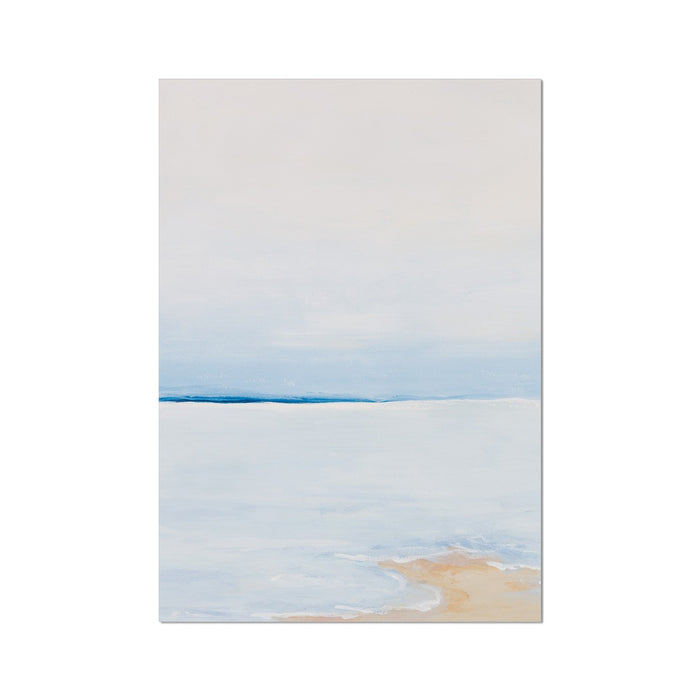 Modern Abstract Coastal Painting No 3 | Minimal Seascape Painting - Unframed Wall Art