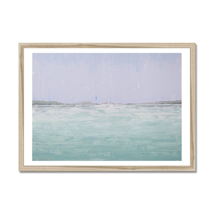 A View from Padstow Estuary Print | Beach Painting - Framed