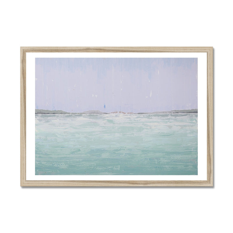 A View from Padstow Estuary Print | Beach Painting - Framed