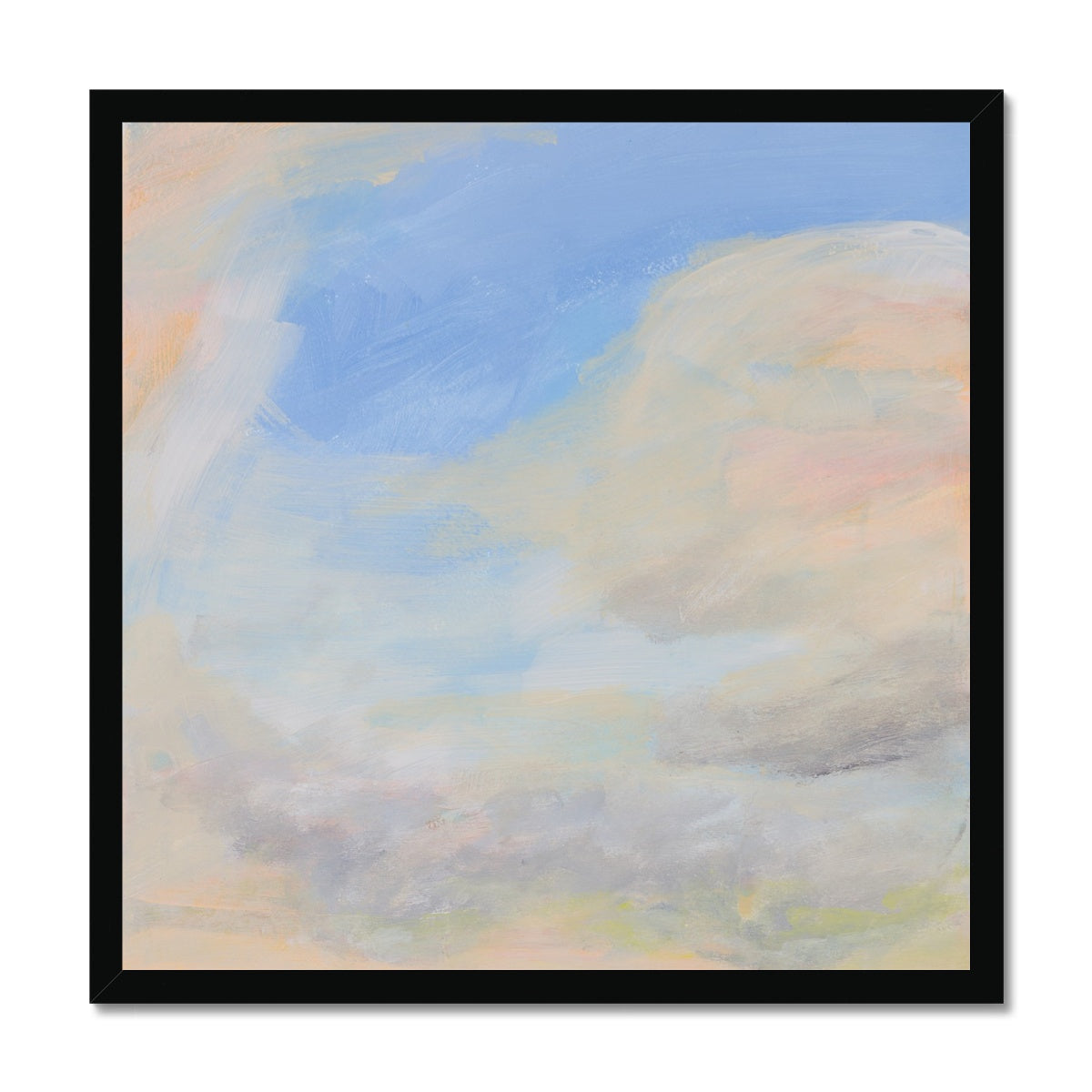 Coastal Cloud Painting | Sea Painting - Framed Wall Art