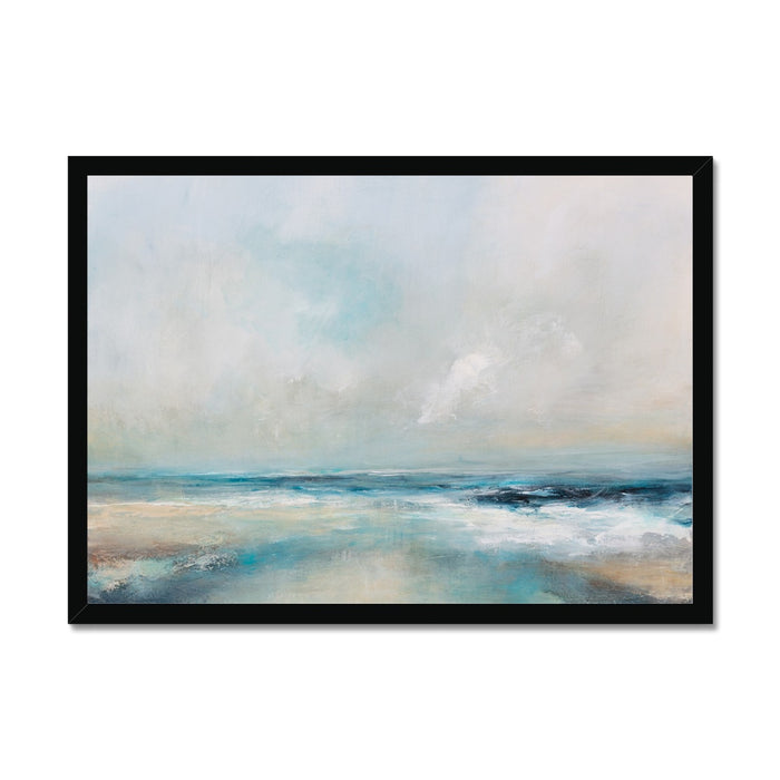 Ethereal Coast | Coastal Visions Beach Painting Print - Framed Print - coastal wall art