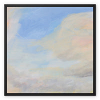 Coastal Cloud Painting | Sea Painting - Framed Canvas