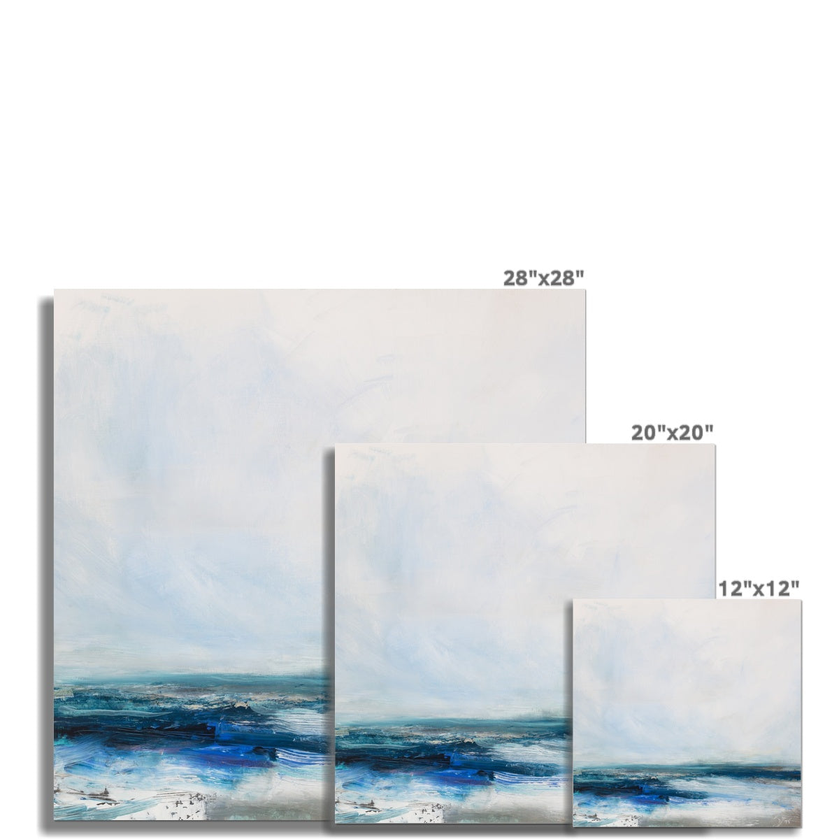 Celestial Shore | Coastal Visions Sea Painting Print - Unframed