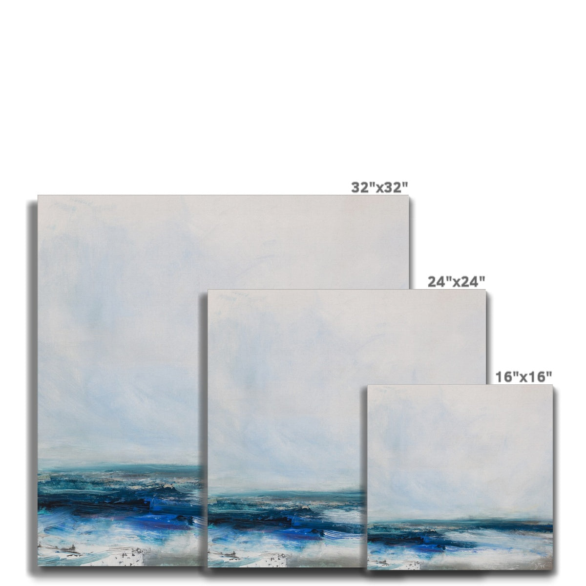 Celestial Shore | Coastal Visions Sea Painting - Unframed Canvas - coastal painting