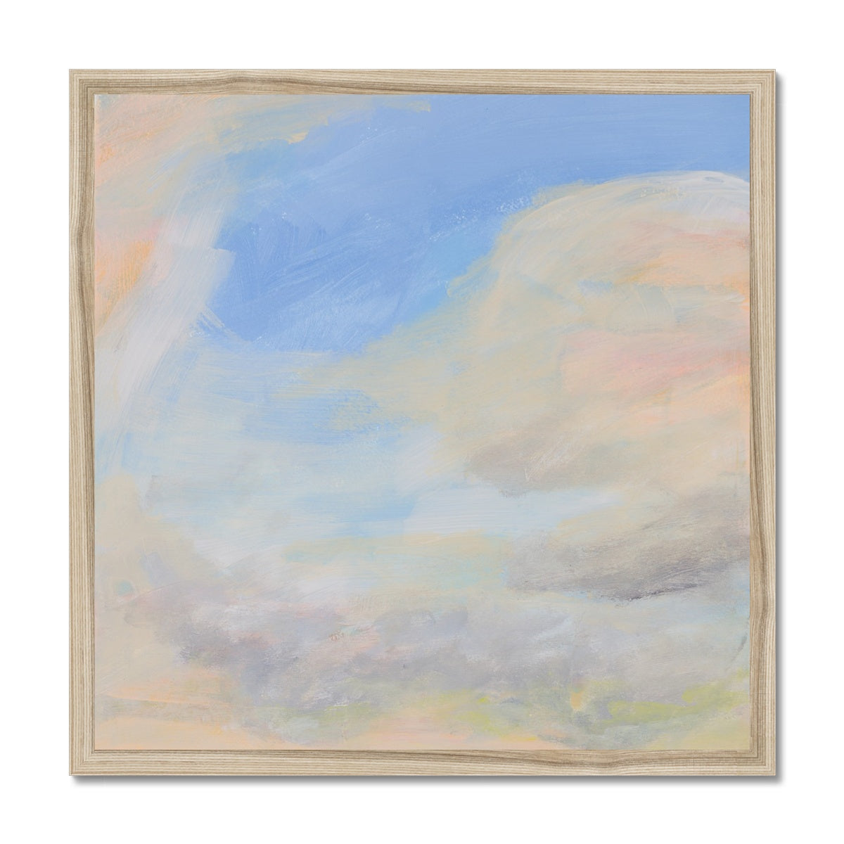 Coastal Cloud Painting | Sea Painting - Framed Wall Art