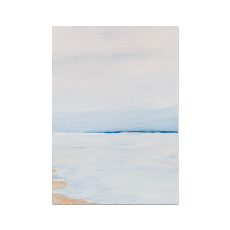 Modern Abstract Coastal Painting No 2 | Minimal Sea Painting - Unframed Wall Art