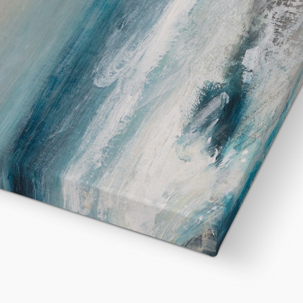 Abstract Aquamarine | Coastal Visions Sea Painting - Unframed Canvas - large seascape print