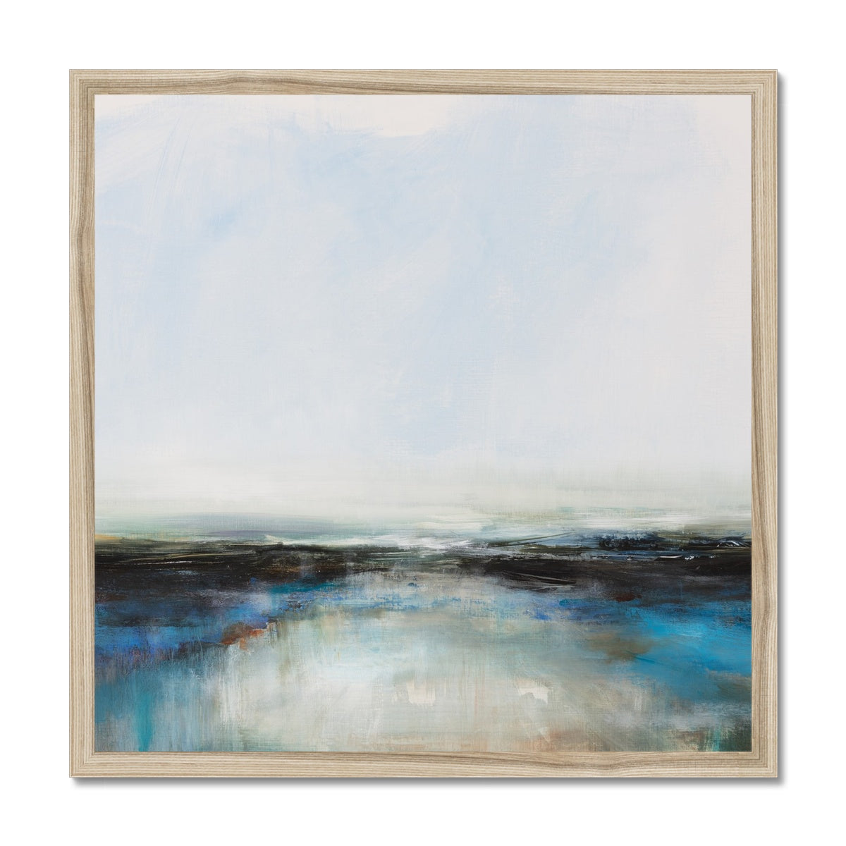 Twilight Tide | Coastal Visions Sea Painting Print - Framed Print - beach painting