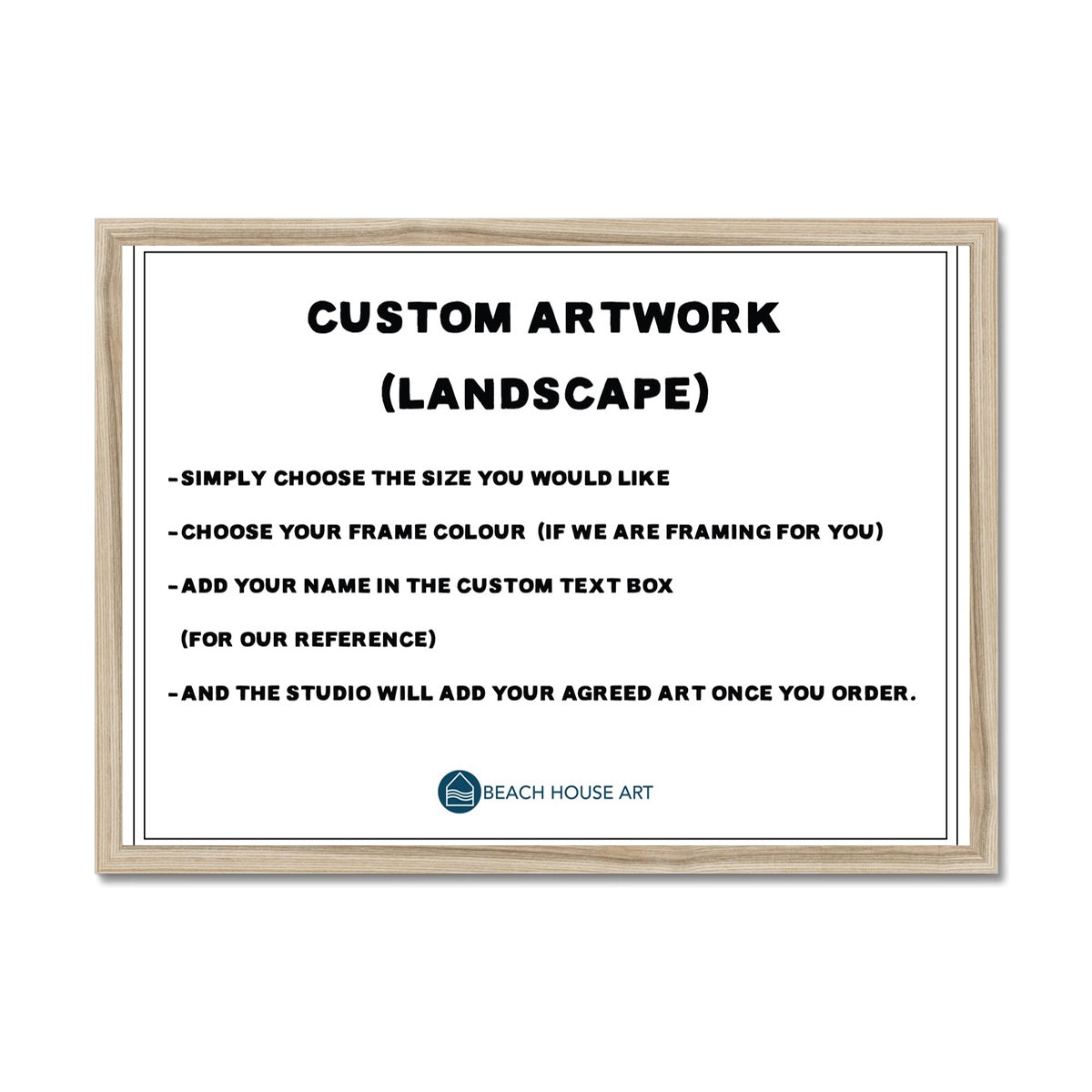 Custom Artwork (Landscape) - Framed