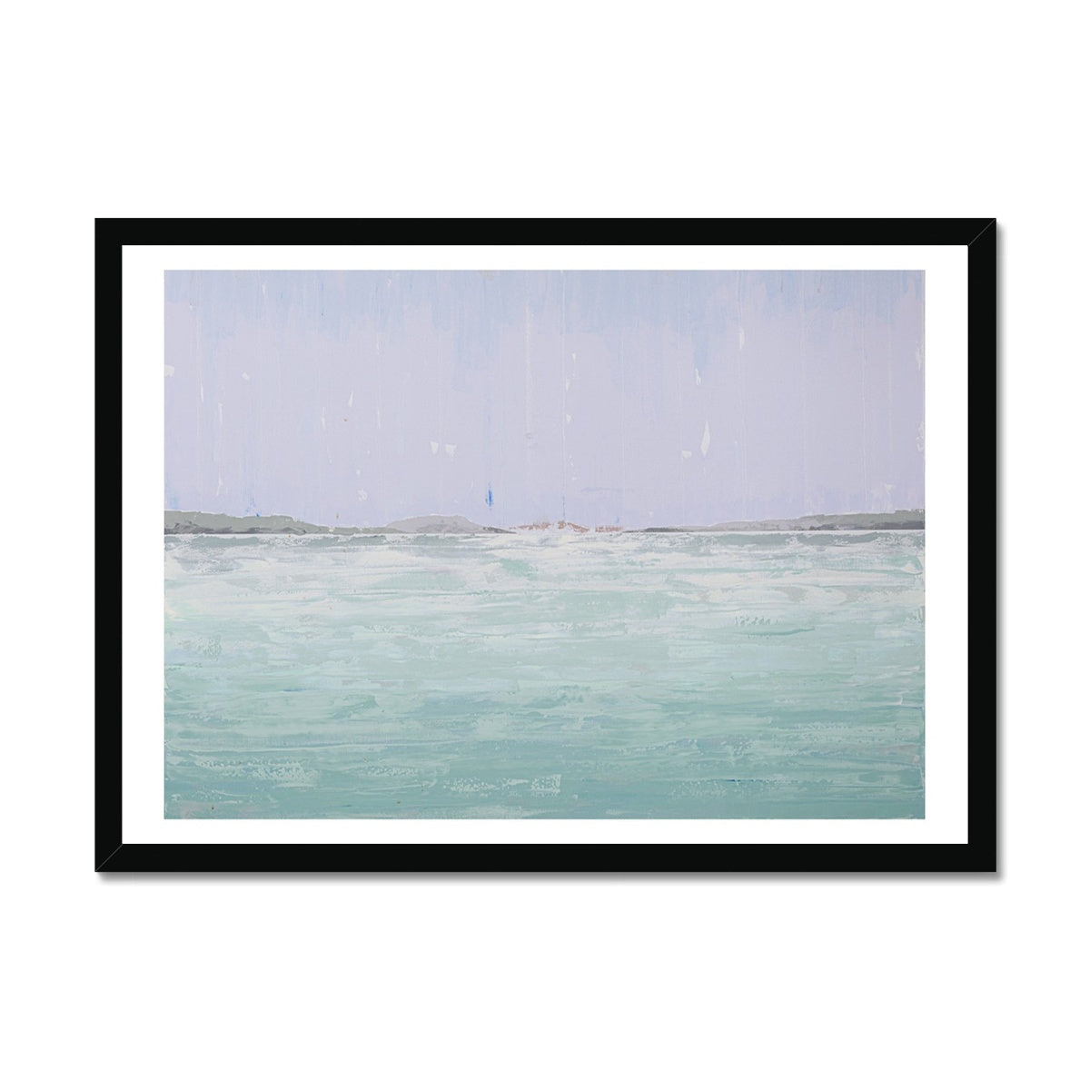 A View from Padstow Estuary Print | Beach Painting - Framed