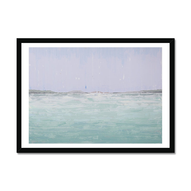 A View from Padstow Estuary Print | Beach Painting - Framed