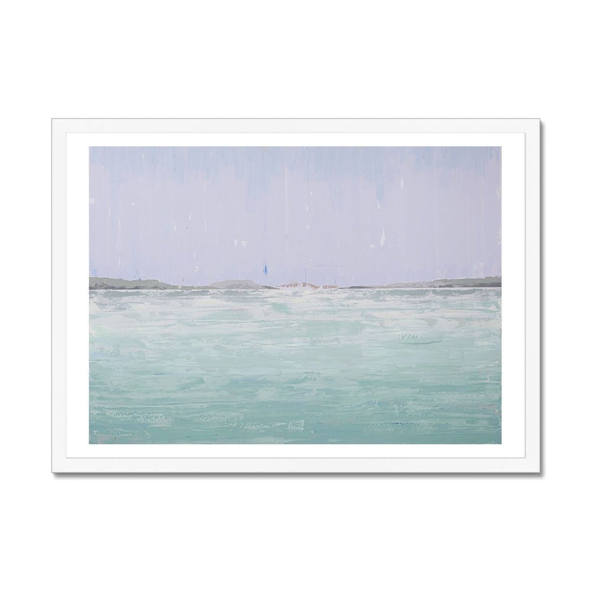 A View from Padstow Estuary Print | Beach Painting - Framed