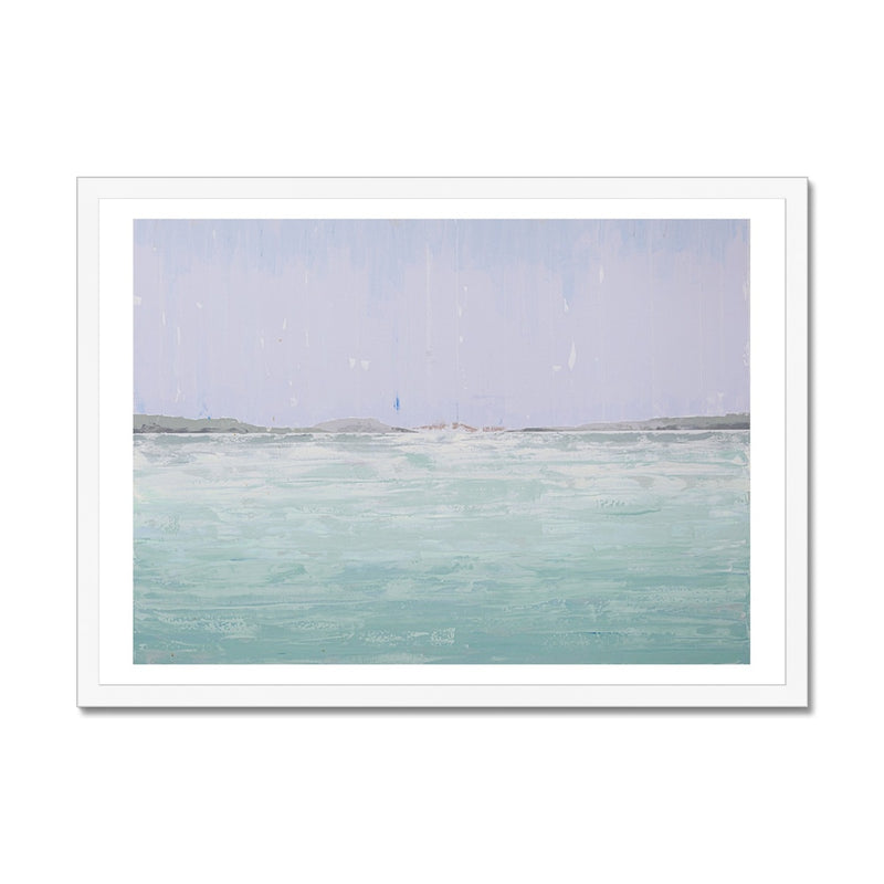 A View from Padstow Estuary Print | Beach Painting - Framed